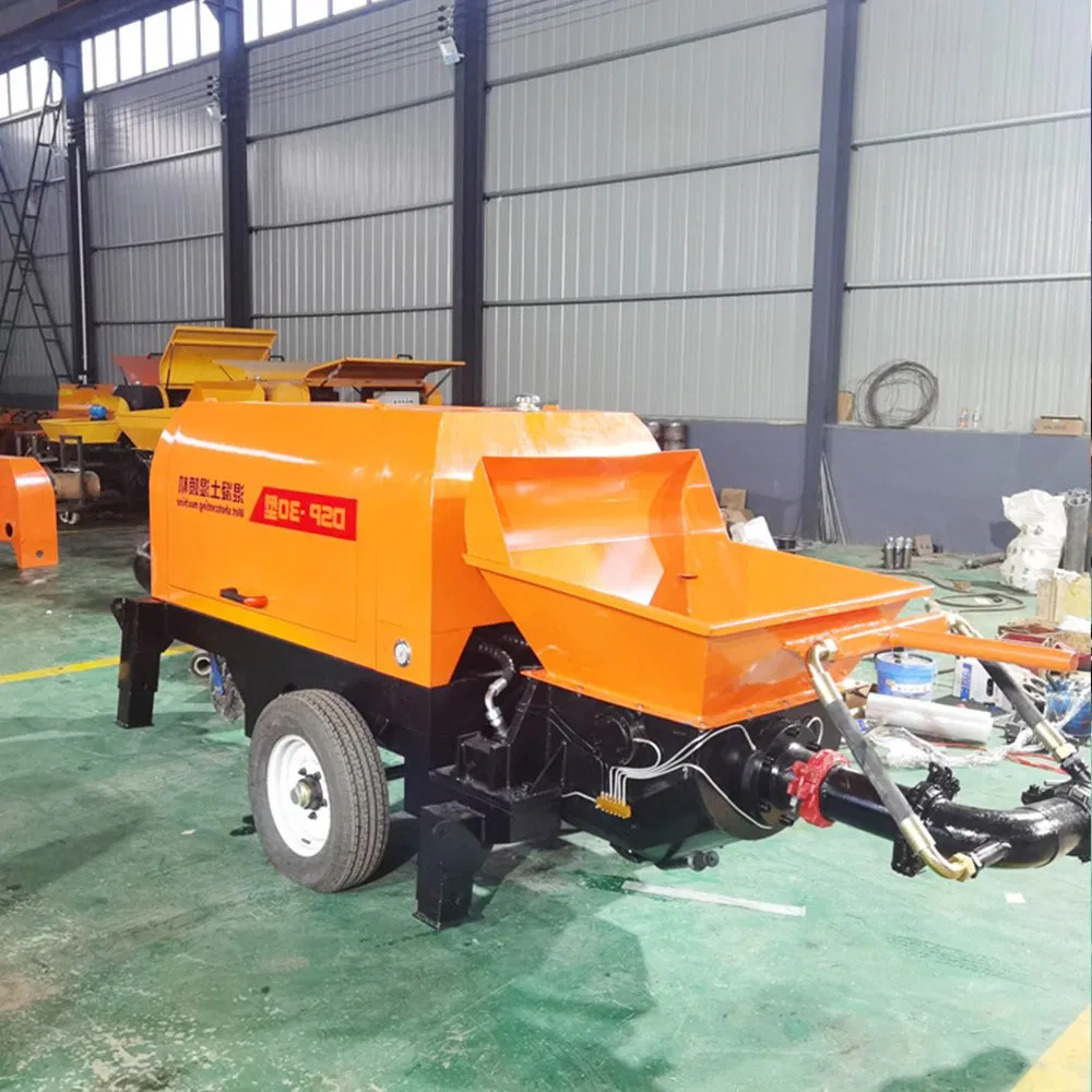 Concrete Wet Spraying Remote Control Stationary Portable Mobile Diesel Electric Hydraulic Trailer Mounted Mini Conveying Pumping Machine Cement Transfer Pump