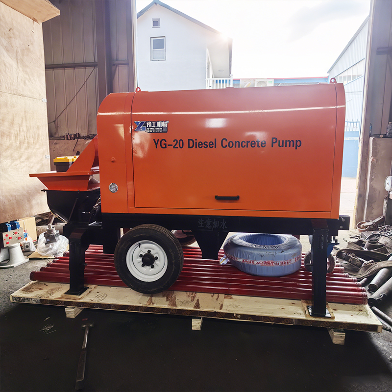Low Fuel Consumption Auto Screw Mortar Concrete Floor Delivery Pump