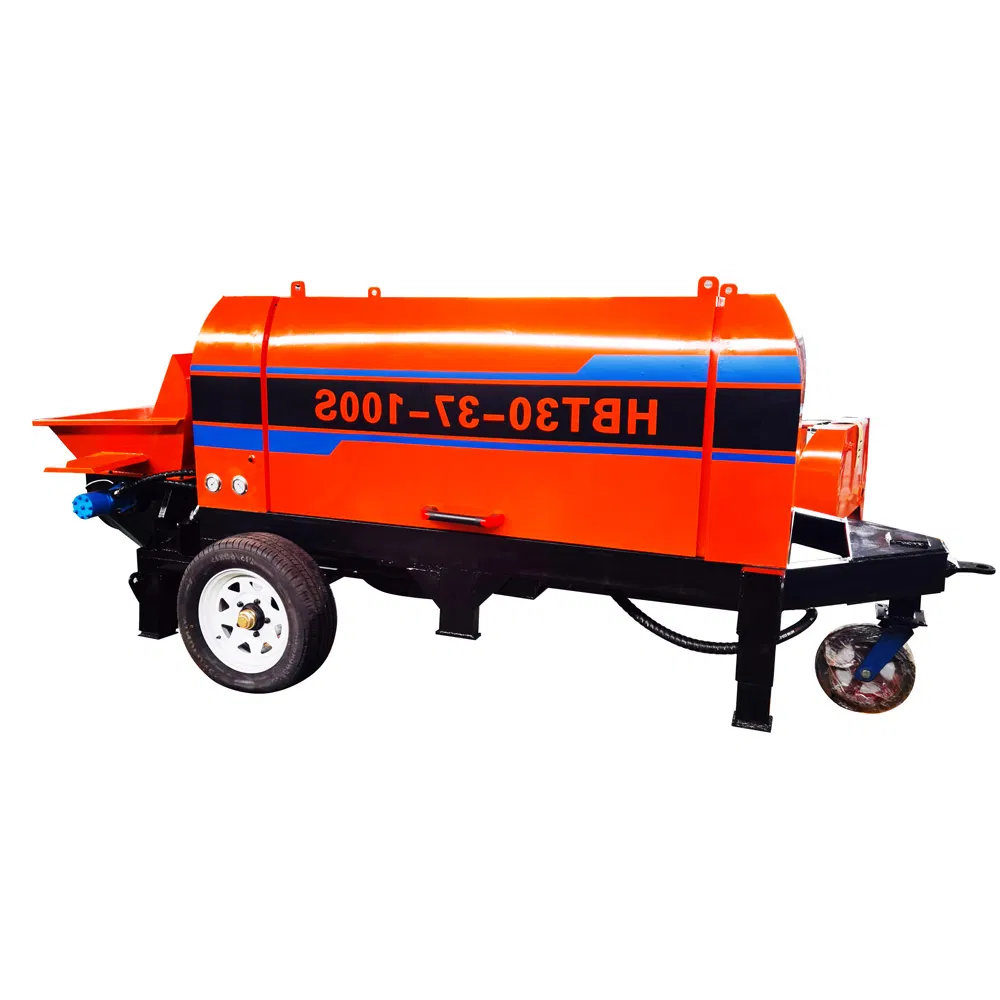 Concrete Wet Spraying Machine Truck Diesel Electric Trailer Mounted Mini Concrete Conveying Pumping Machine Cement Transfer Pump