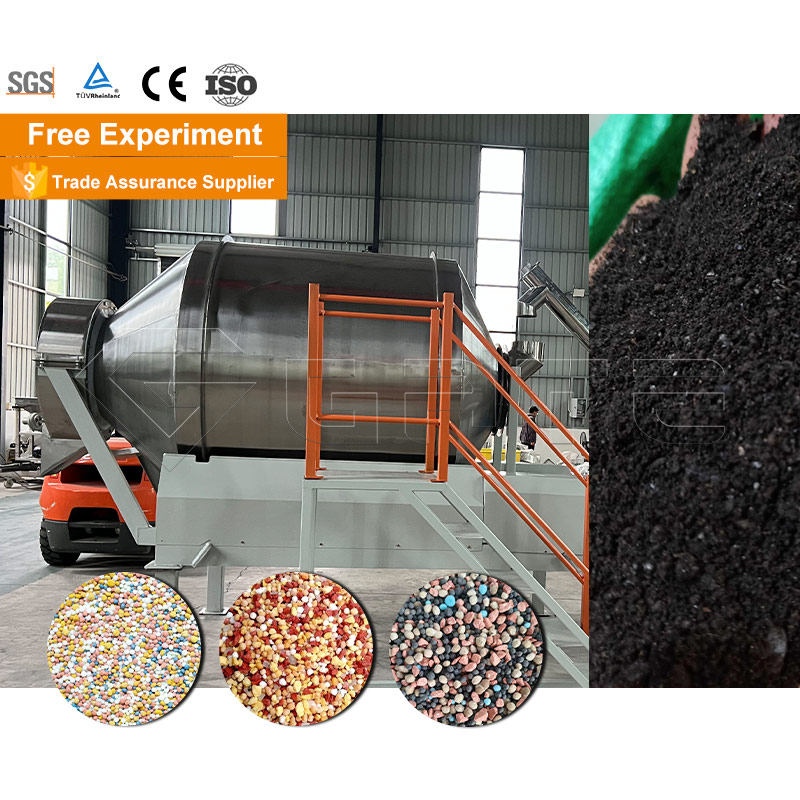 Fertilizer Organic Powder Production Line Steel Drum Mixing Machine