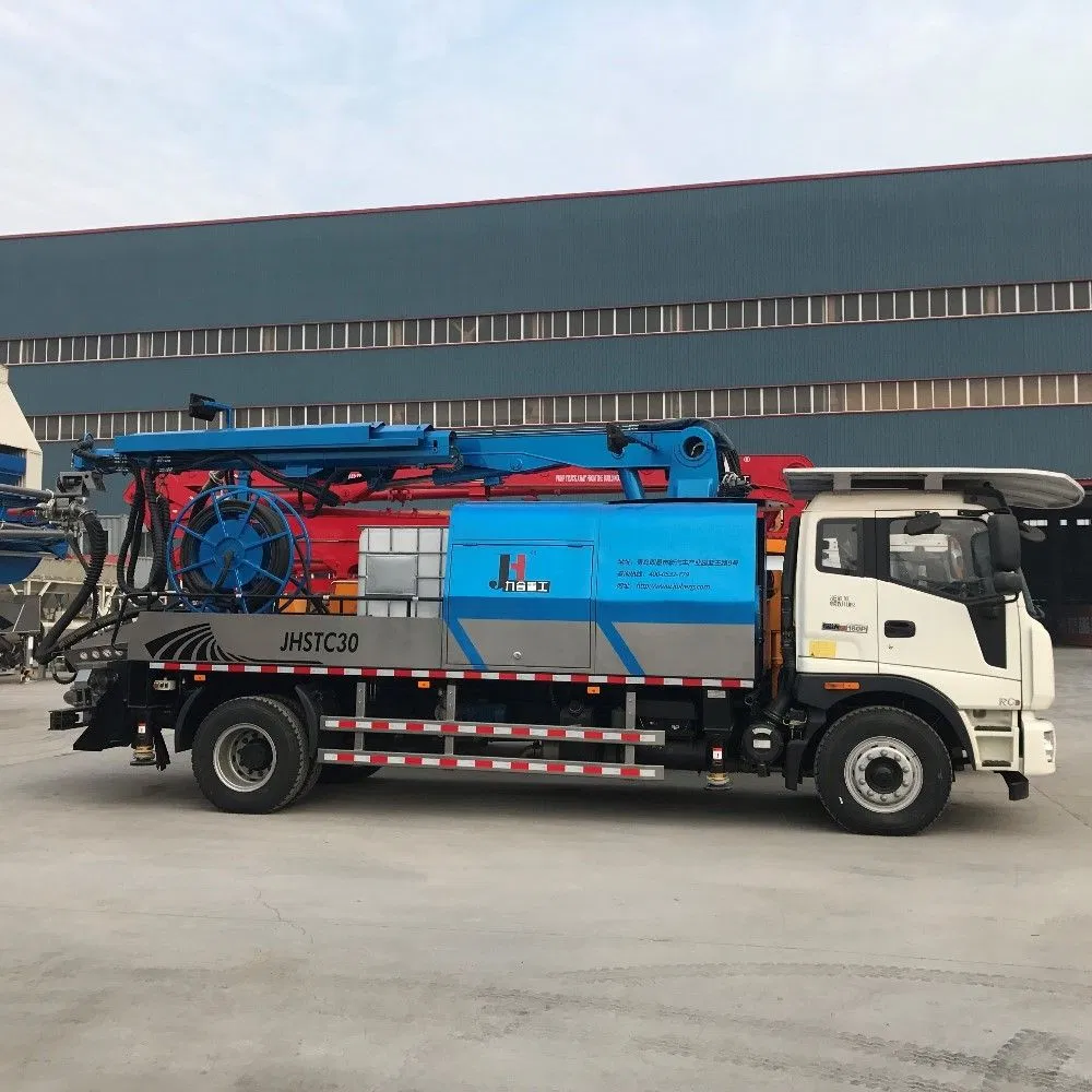 Jiuhe Brand 30 Cubic Meters Wet Mix Concrete Shotcrete Machine Mobile Wet Shotcrete Machine Concrete Spraying Truck