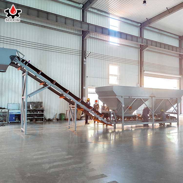 SDDOM CE ISO Engineering Construction Small Concrete Mixing Batching Plant Dry Mix Mortar Plant with 100 Ton Cement Silo