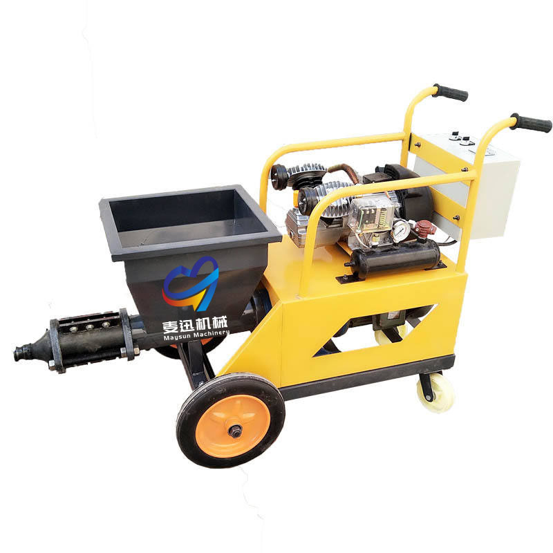 Mini Automatic Diesel Rendering Wall Cement Plastering Smoothing Machines Mortar Sprayer Gun Mortar Spray Machine