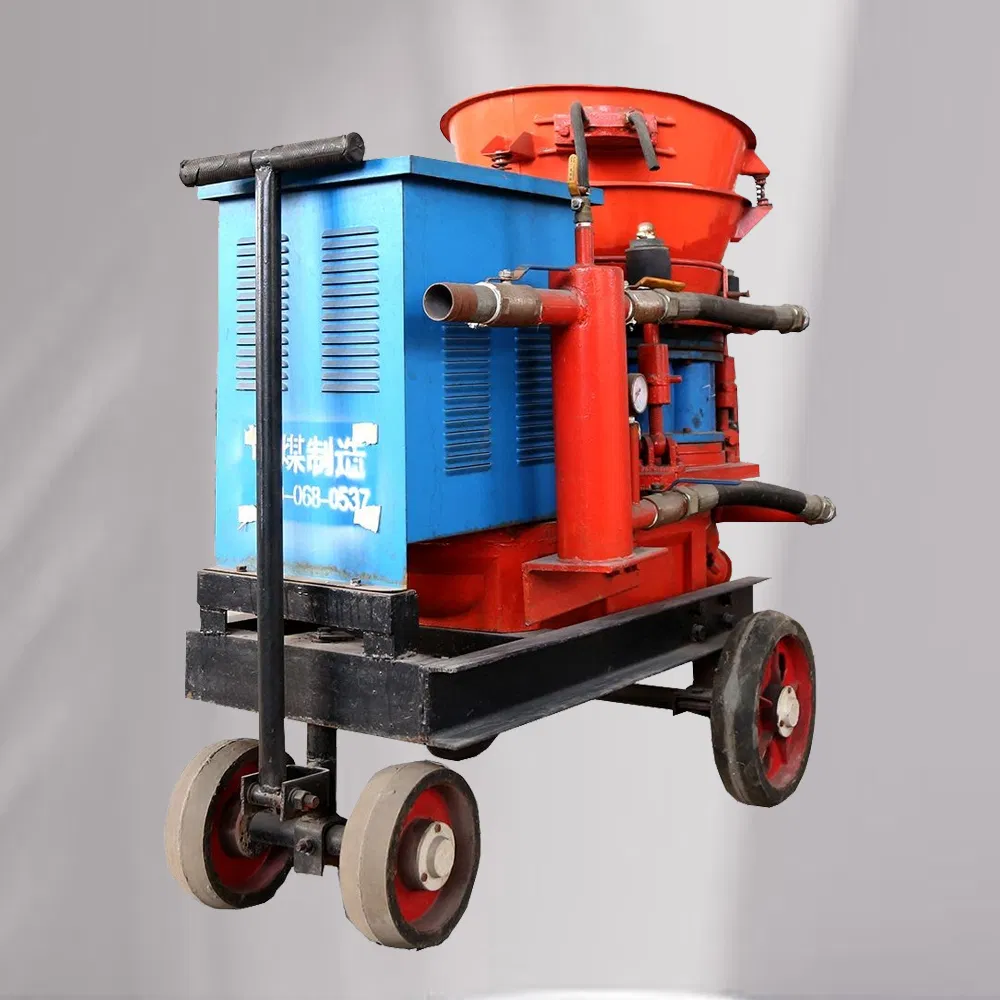 China Manufacturer Refractory Dry Wet Mix Castable Shotcrete Gunite Electric Tunnel Spraying Concrete Shotcrete Gunite Machine