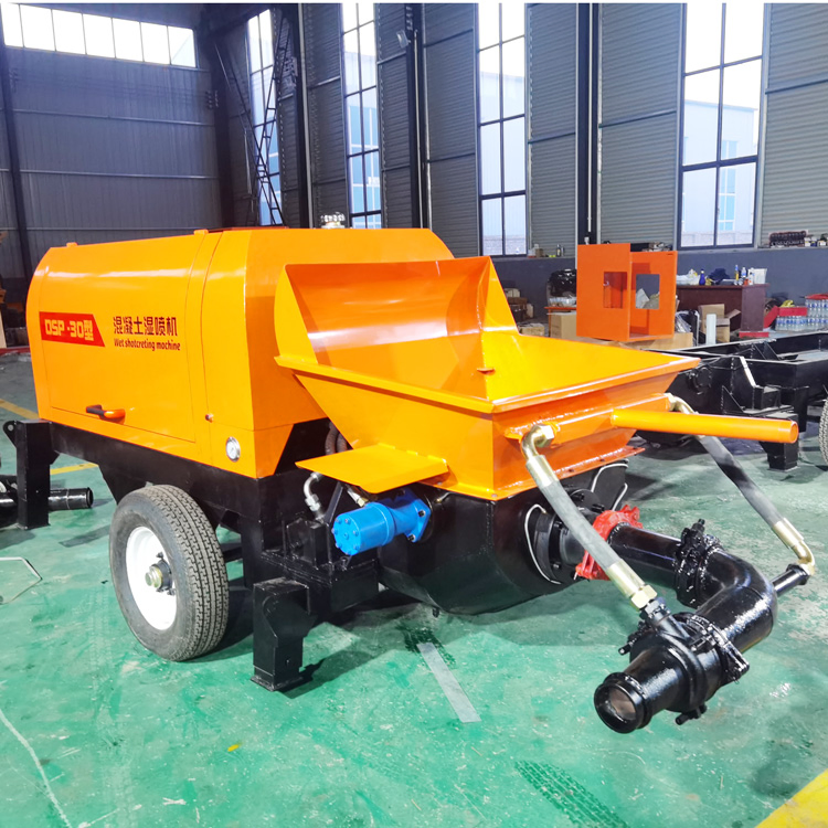 Concrete Wet Spraying Remote Control Stationary Portable Mobile Diesel Electric Hydraulic Trailer Mounted Mini Conveying Pumping Machine Cement Transfer Pump