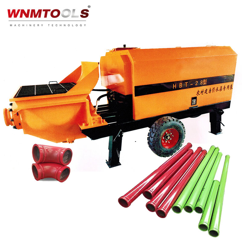 Hbtsl Series CE Certificated Construction Machinery Diesel Electric Portable Small Mini Stone Cement Piston Mortar Grouting Machine Concrete Pump