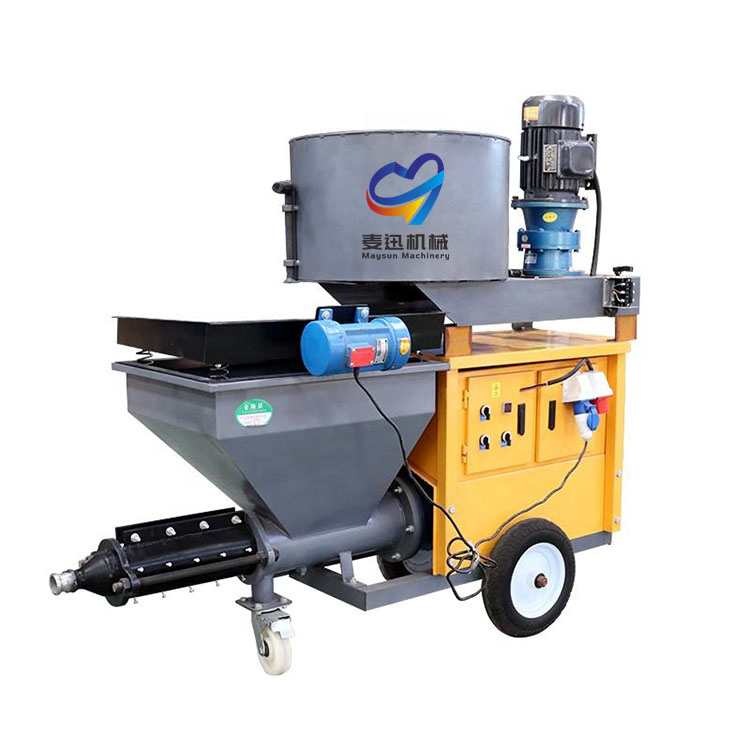 Higher Efficiency Wall Cement Injection Motar Grouting Machine Cement Plastering Mortar Spray Machine Hopper Capacity