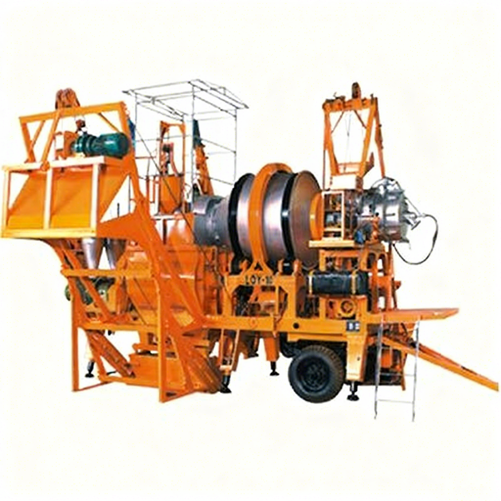 Small Mobile Asphalt Batching Plant Continuous Drum Mixer Hot Mix Asphalt Production Equipment Trailer Mounted Unit