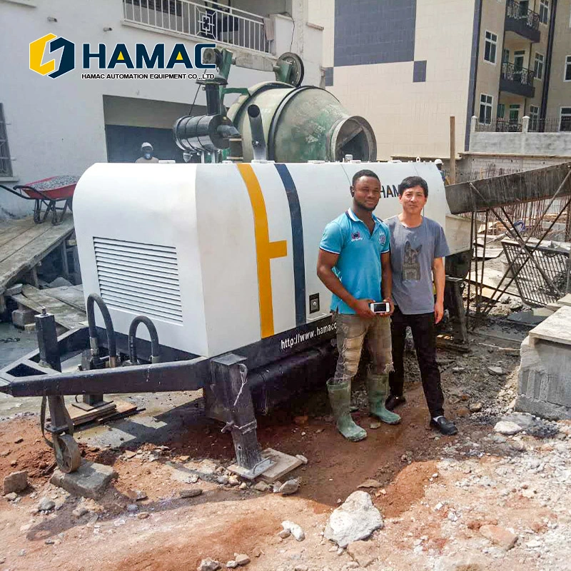 Small Hydraulic Double-Piston Concrete Pump / Concrete Grouting Machines