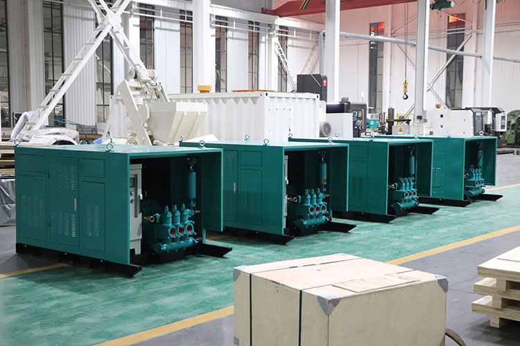 Hydraulic high-pressure piston grouting pump
