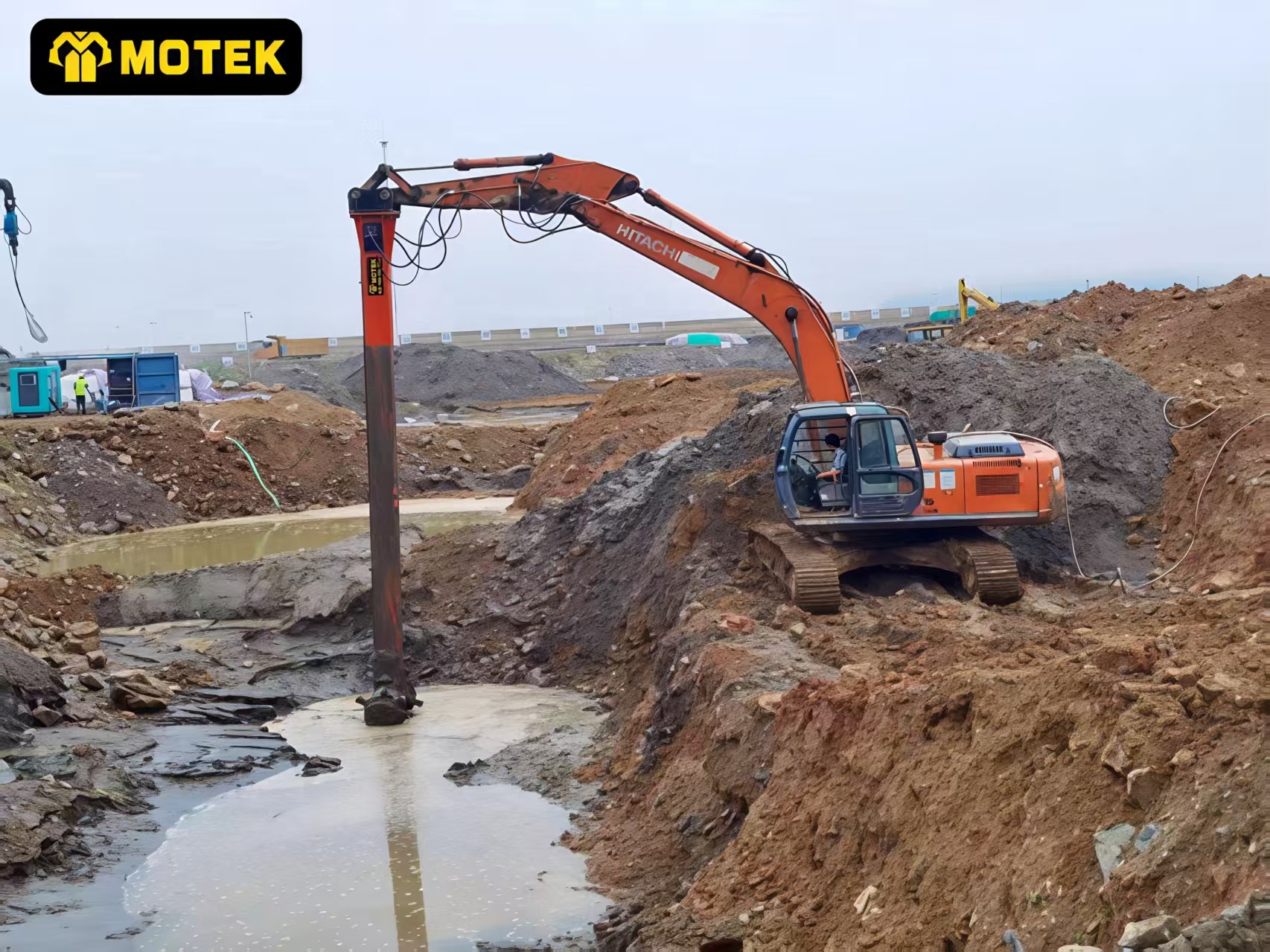 MOTEK Factory Power Construction Tools Deep Soil Mixing Machine Stabilized Soil Sludge Solidification Concrete Mixer