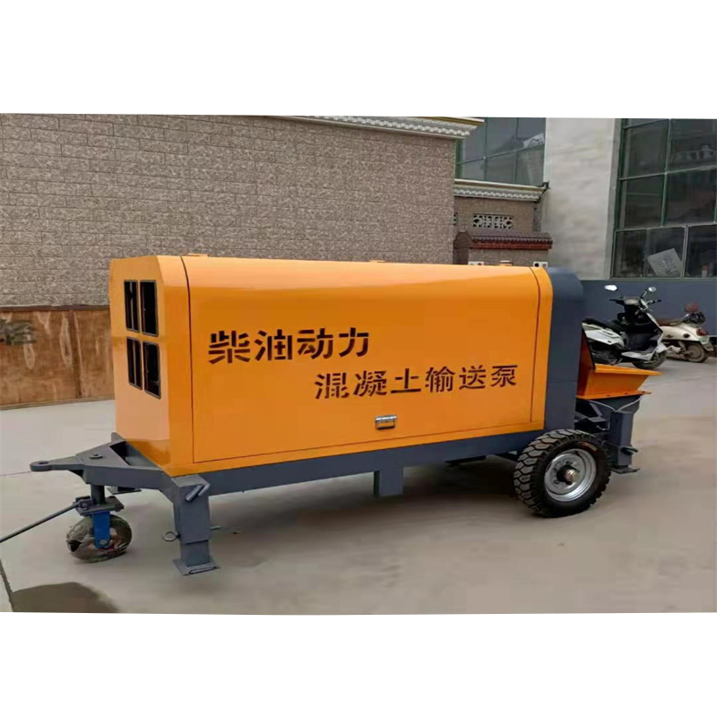 Construction Machinery Diesel Electric Portable Small Mini Stone Cement Mixer Piston Mortar Grouting Machine Concrete Pump