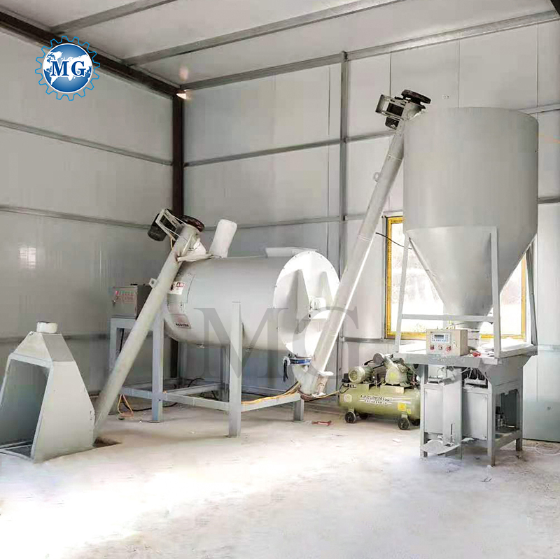 Factory Sale Dry Mix Powder Mortar Mixing Plant Wall Putty Sand Cement Mixer Machine Ceramic Tile Adhesive Production Line