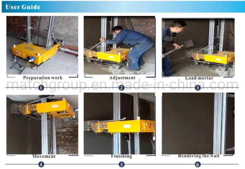 Auto Plaster Render Machine/Wall Plastering Machine/Cement Spray Plaster Machine
