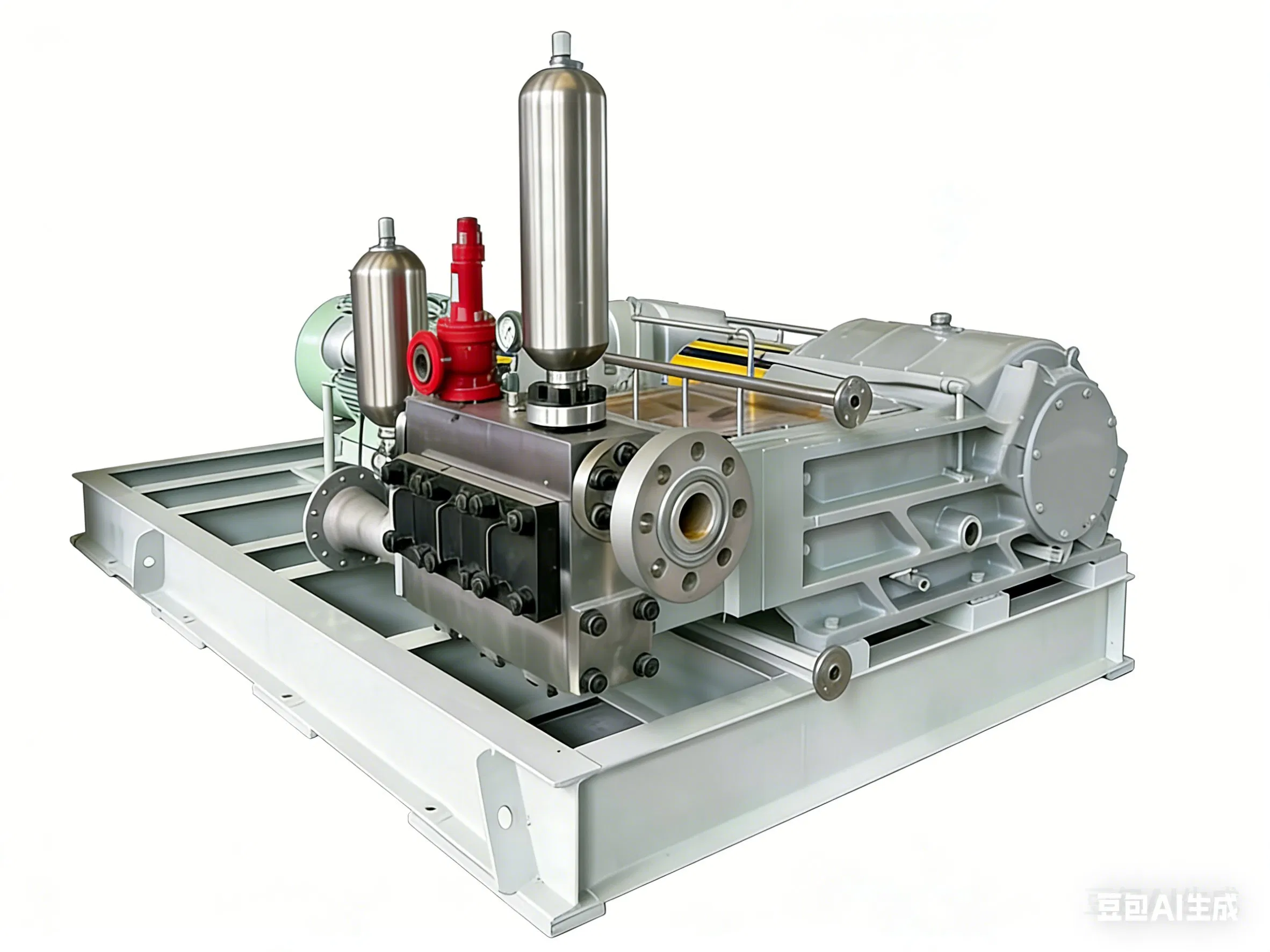 Horizontal Triplex High Pressure Plunger Pump for Water Injection and Chemicals