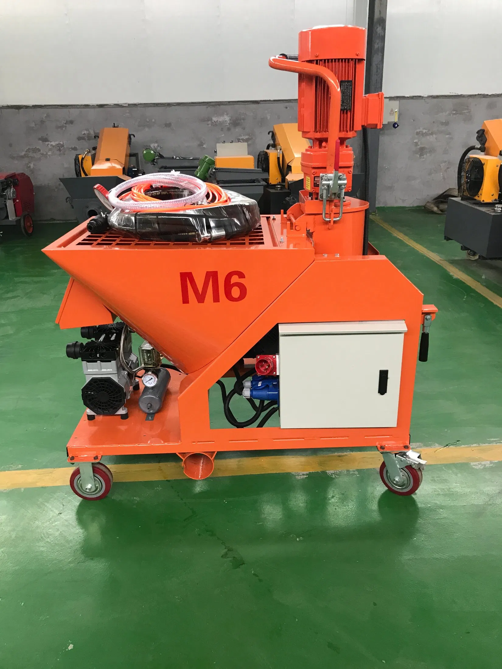 High Quality Automatic Wall Cement Mortar Spraying Mixer Wall Plastering Spray Plaster Machines M6 M9