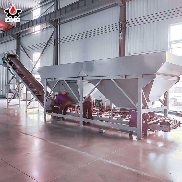 SDDOM CE ISO Engineering Construction Small Concrete Mixing Batching Plant Dry Mix Mortar Plant with 100 Ton Cement Silo