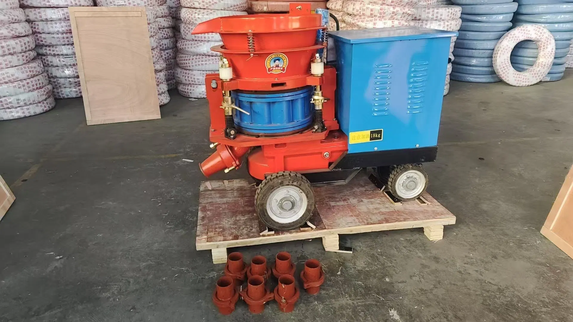 Pz-5 Pz-7 Shotcrete Pump Gunite Machine New Portable Wet Dry Mix Gunite Shotcrete Machine