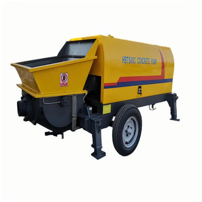 Concrete Pump Plastering Spraying Concrete Mixer Trailer Mounted Transfer