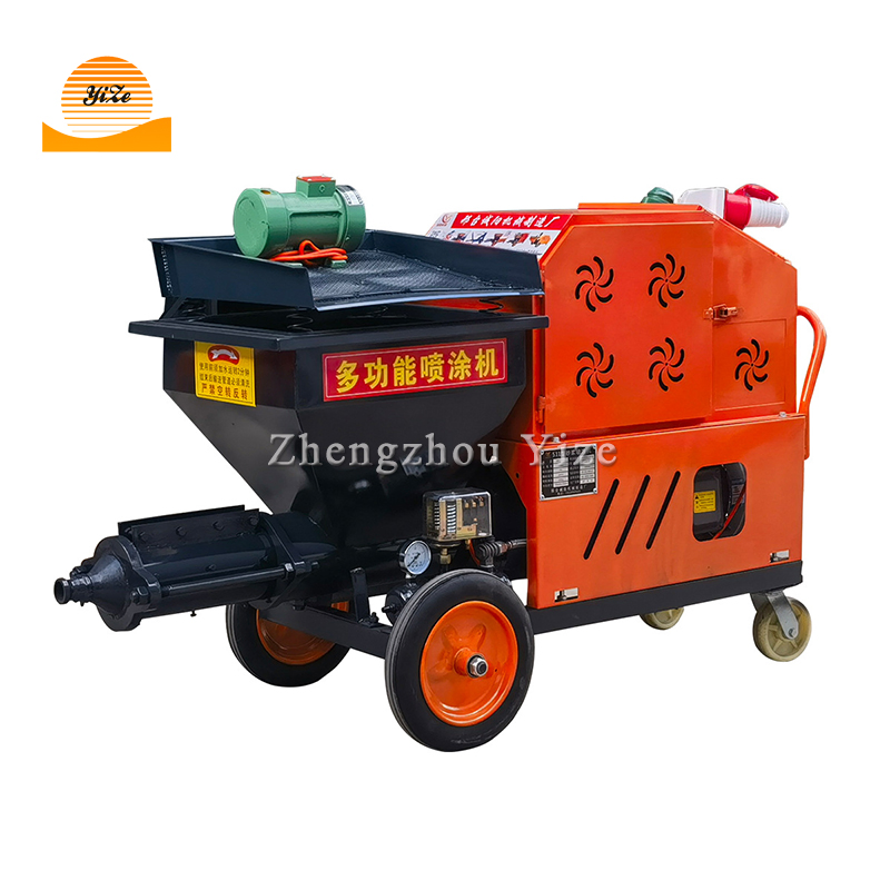 Electric Mini Plastering Cement Sand Mortar Spraying Machine Wall Cement Mortar Spray Plaster Machine
