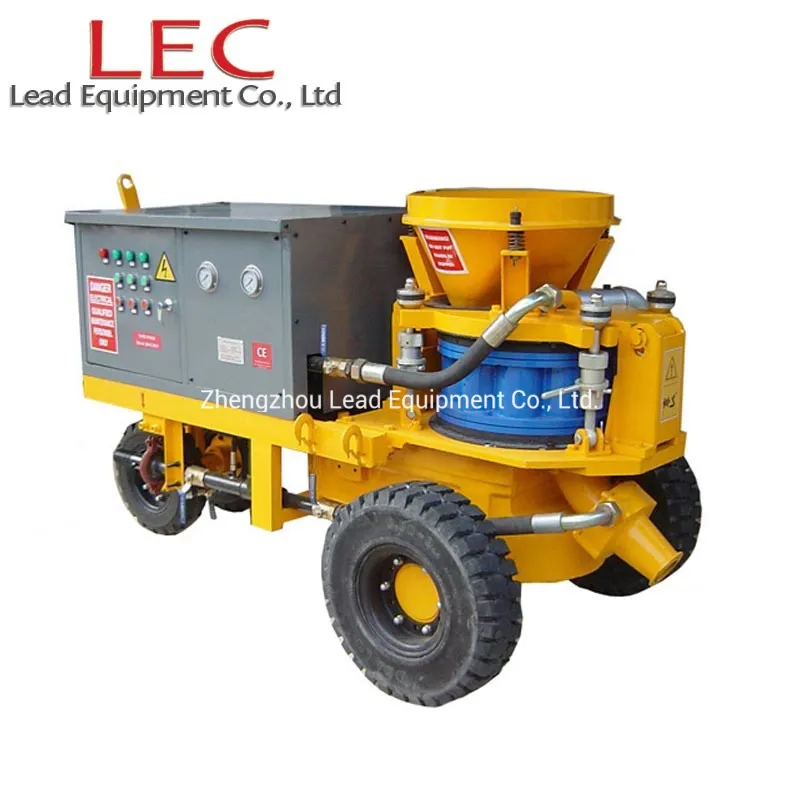 Wet Mix Shotcrete Machine for Spraying Concrete with Electric Motor