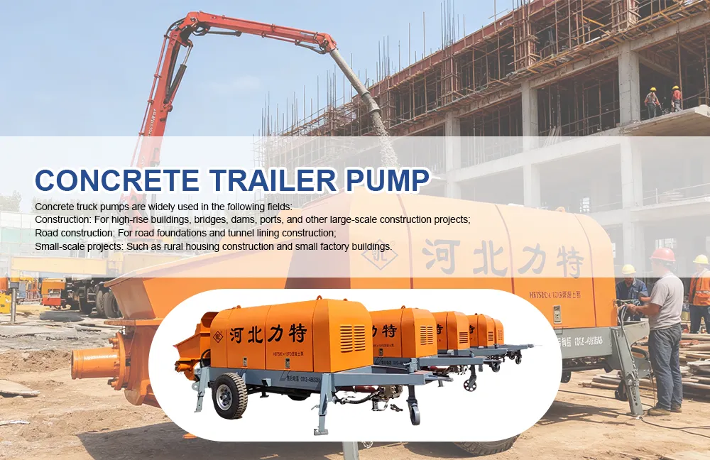 Portable Trailer-Mounted Concrete Pumping System