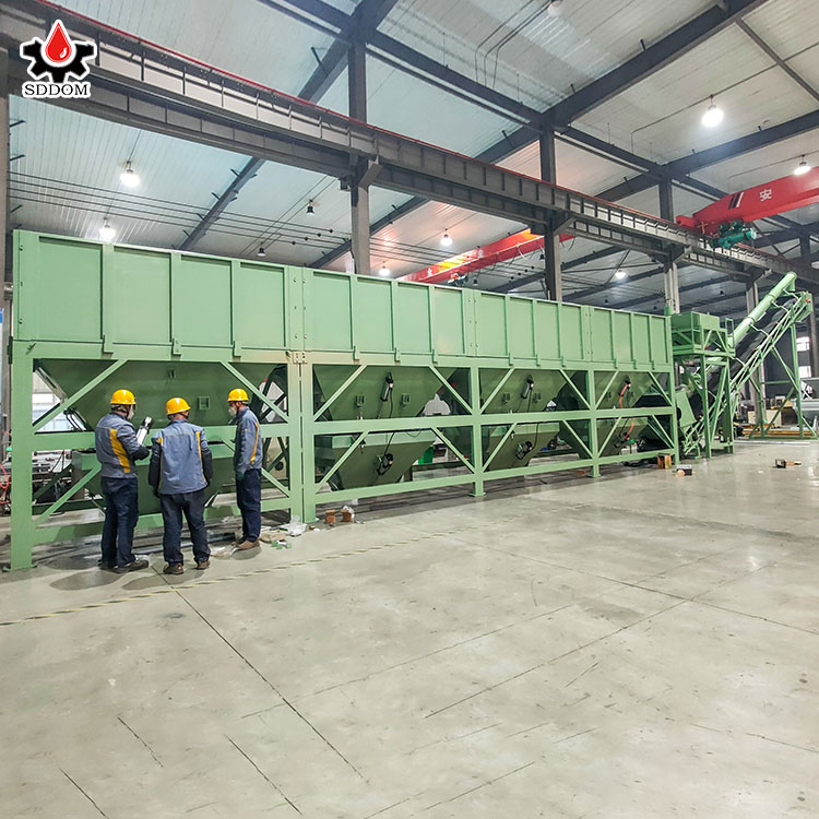 SDDOM HZS35 Electric Wet Mix Ready Mix Concrete Batching Plant with Engine & PLC