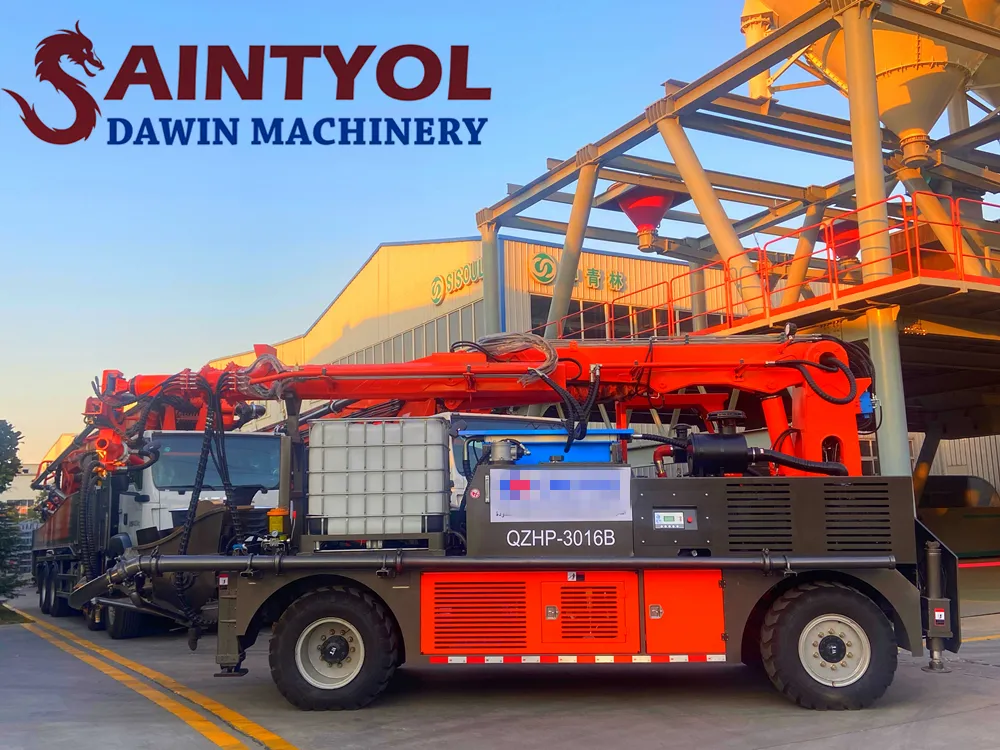 30m3 Per Hour Telescopic Boom Shotcrete Wet Concrete Shotcrete Pump with Robotic Placing Booms for Tunnel Construction