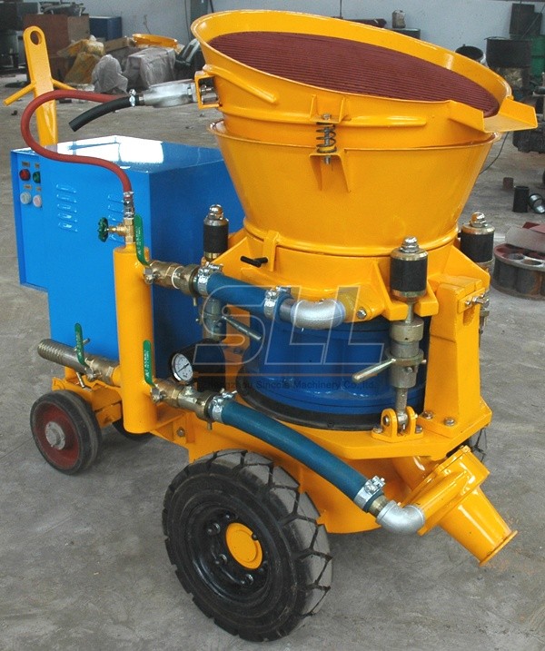 Shotcrete machine display