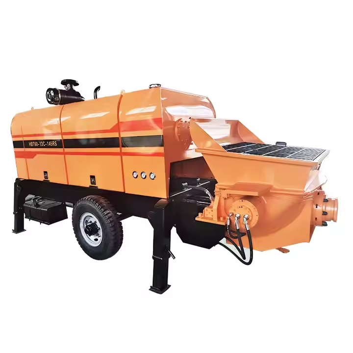Small Hydraulic Double-Piston Concrete Pump Concrete Grouting Machines - Refractory