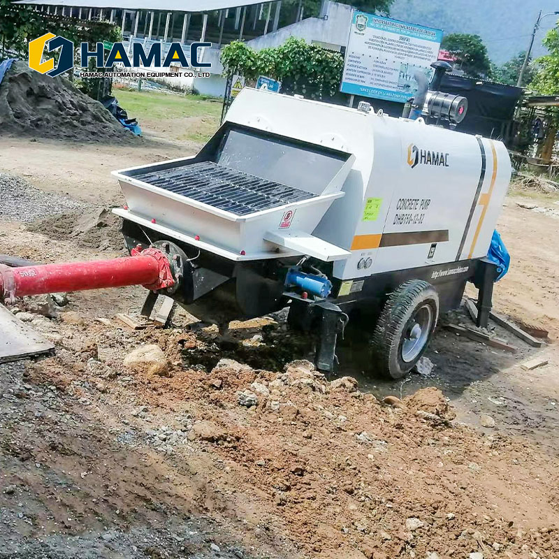 Small Hydraulic Double-Piston Concrete Pump / Concrete Grouting Machines
