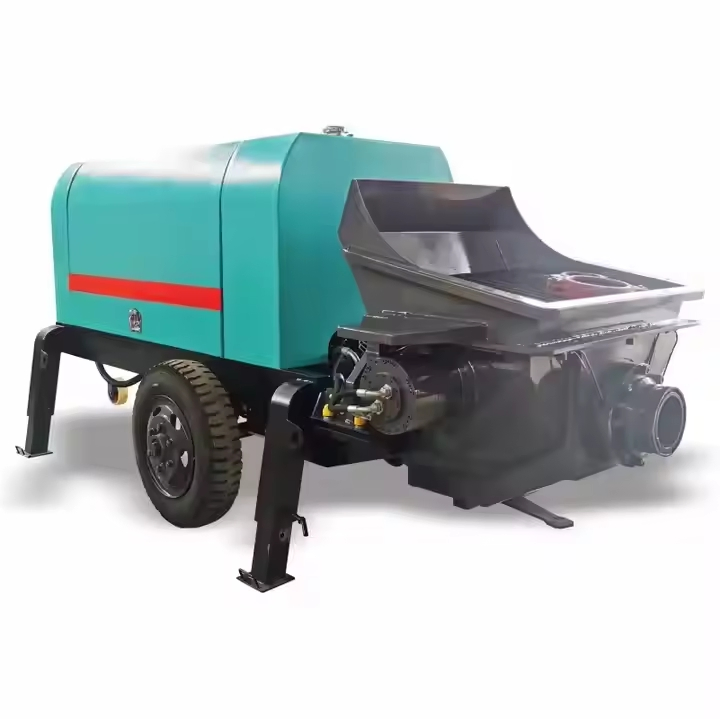 Small Hydraulic Double-Piston Concrete Pump Concrete Grouting Machines - Refractory