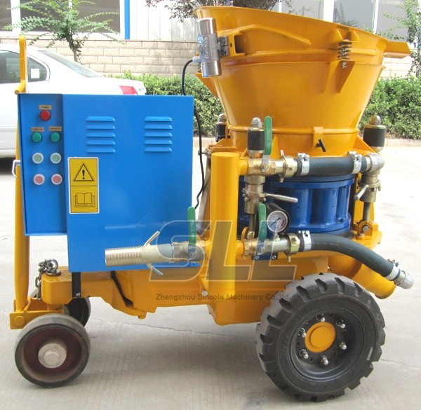 Tunnel gunite machine