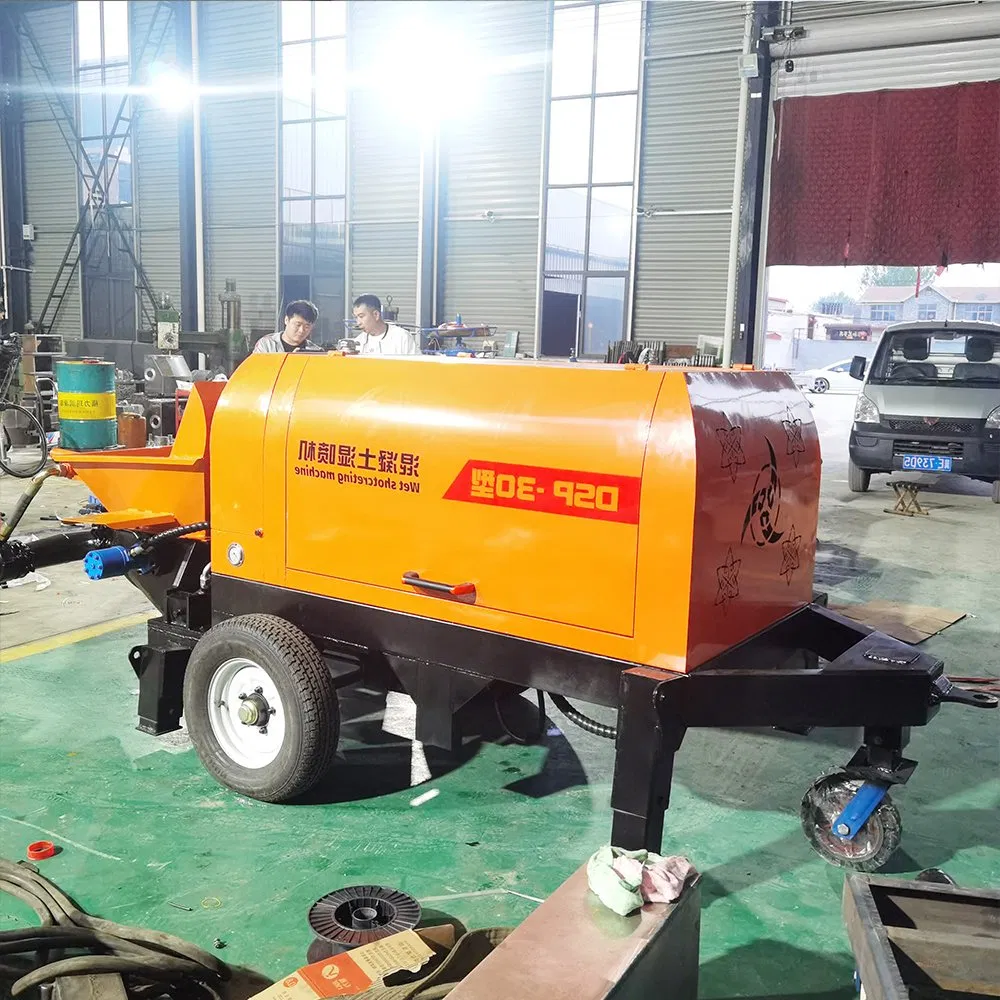 Remote Control Stationary Portable Mobile Diesel Electric Hydraulic Trailer Truck Mounted Mini Conveying Pumping Machine Cement Transfer Pump