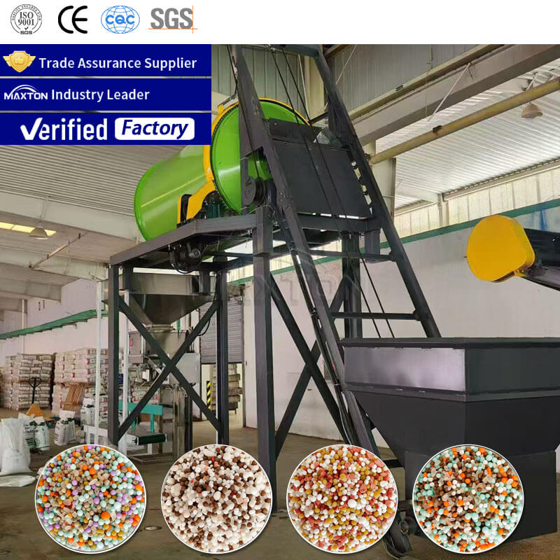 China Automatic NPK/BB Fertilizer Mixer Mixing Machine NPK20-20-20/25-15-15 Bulk Blending Fertilizer Production Line Supplier