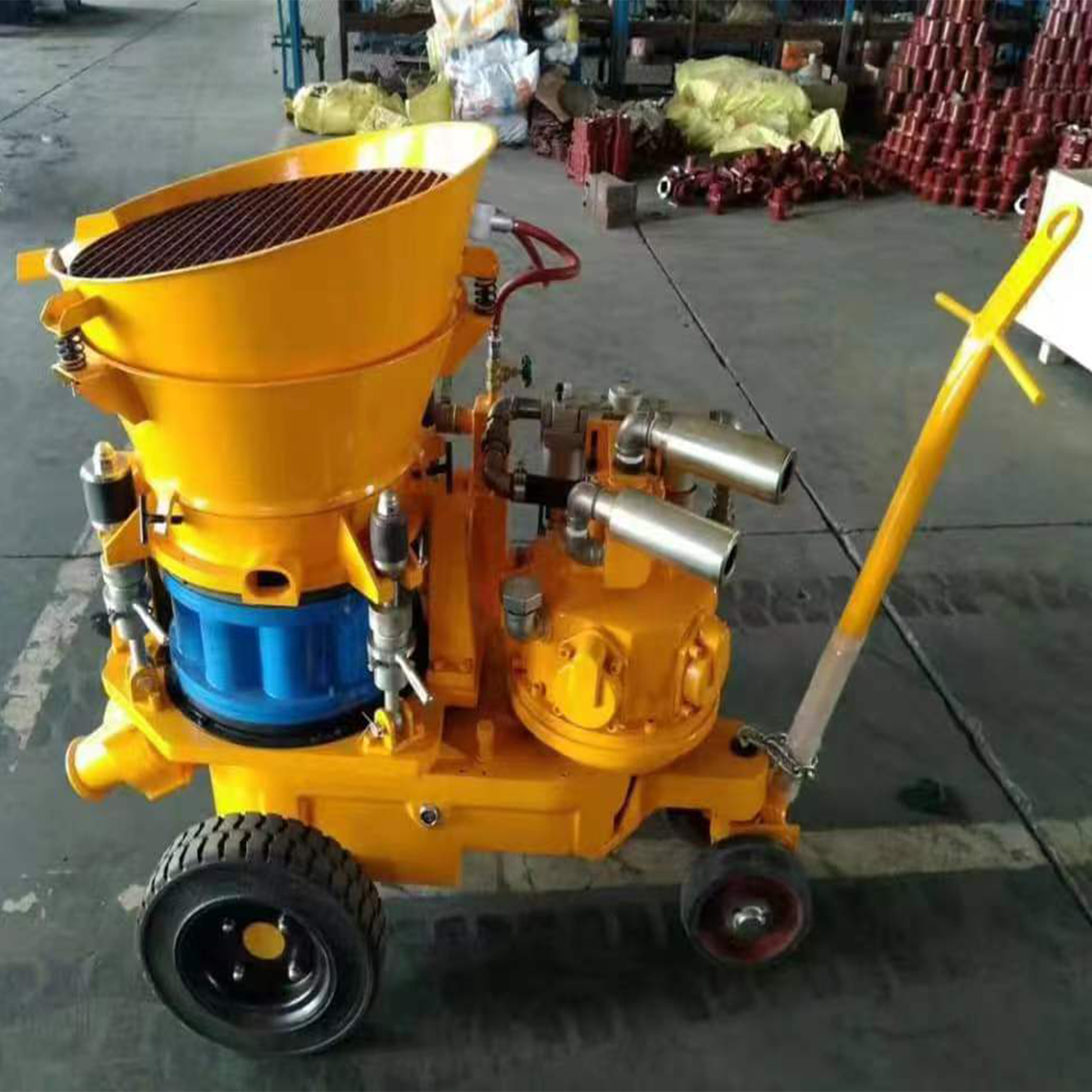 Full Pneumatic Shotcrete Machine, Suitable for Dry or Wet Shotcrete.