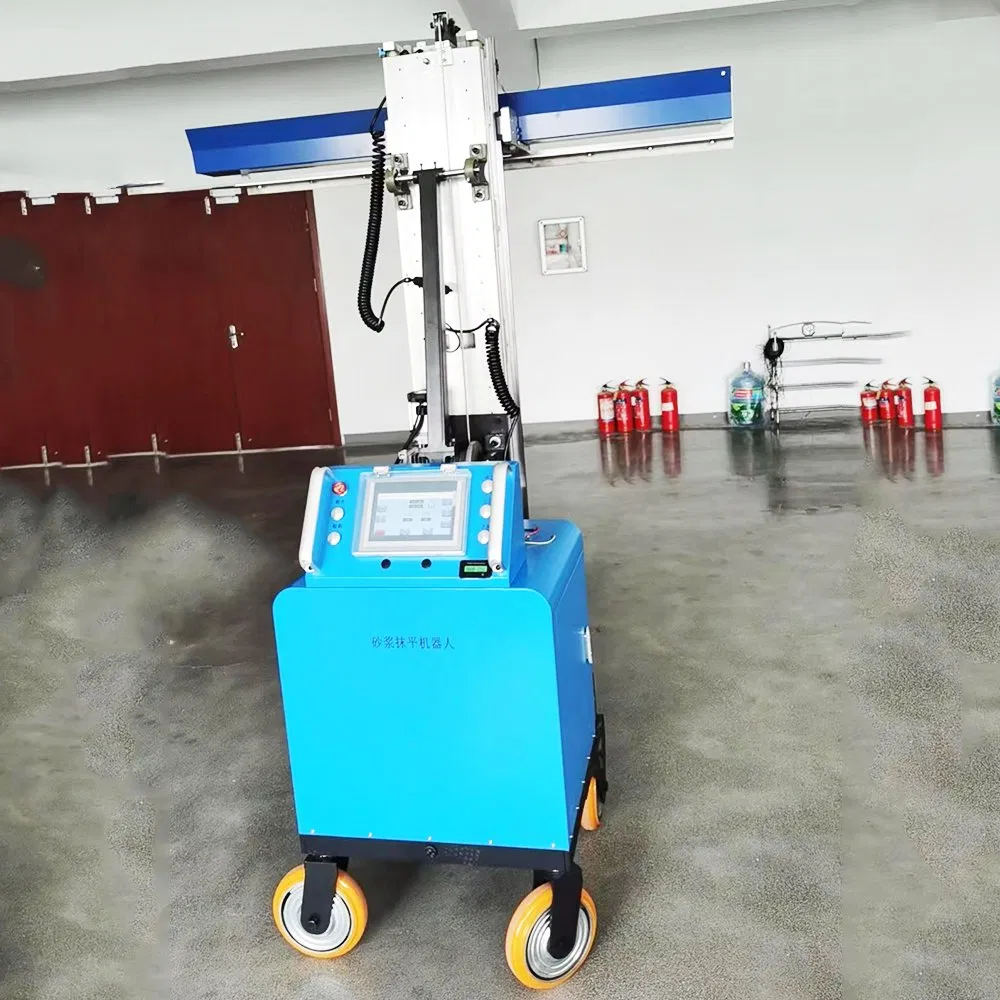 Indoor Collapsible Plastering Machine Automatic Mortar Sprayer Construction Cement Mortar Wall Spray Plastering Machine Automatic Diesel Mortar Spraying Machine
