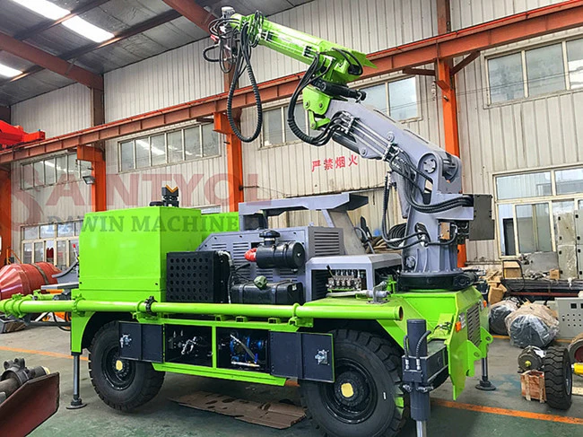 30m3 Per Hour Telescopic Boom Shotcrete Wet Concrete Shotcrete Pump Truck for Mountain Consolidation
