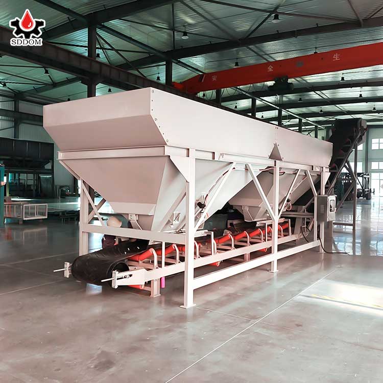 SDDOM CE ISO Engineering Construction Small Concrete Mixing Batching Plant Dry Mix Mortar Plant with 100 Ton Cement Silo
