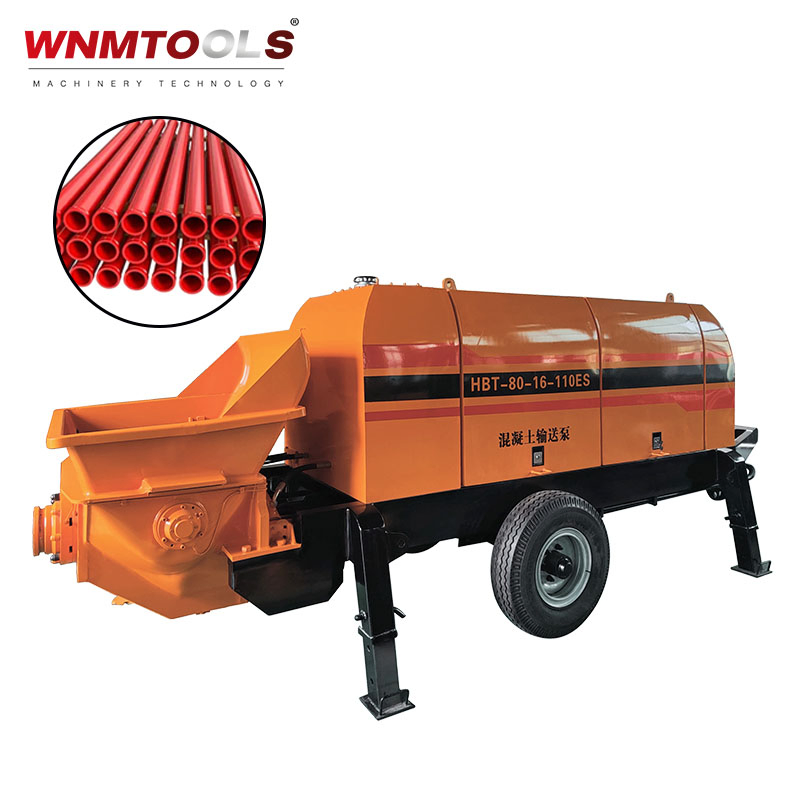 Hbtsl Series CE Certificated Construction Machinery Diesel Electric Portable Small Mini Stone Cement Piston Mortar Grouting Machine Concrete Pump