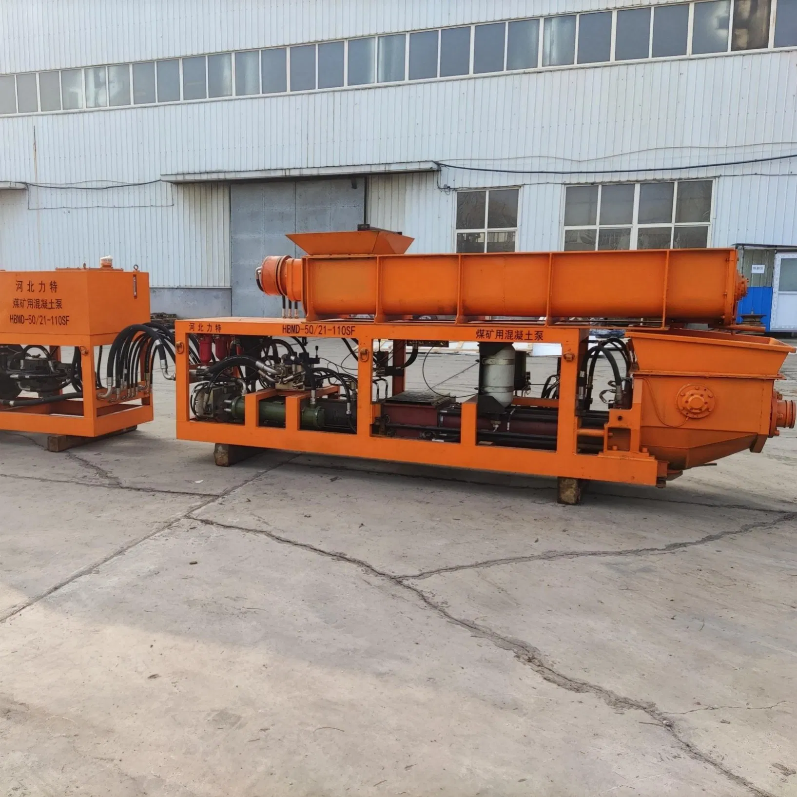 Portable Trailer-Mounted Concrete Mixing Pump, Cement Mortar Spraying Pump, Diesel-Powered Mobile Concrete Pump with Mixer.