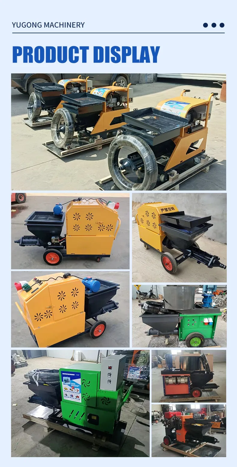 High Efficiency Automatic Mortar Spray Machine Structure Specification