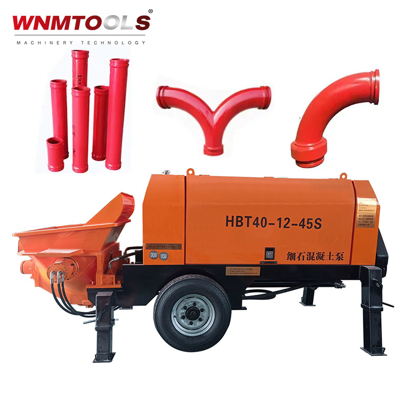 Hbtsl Series CE Certificated Construction Machinery Diesel Electric Portable Small Mini Stone Cement Piston Mortar Grouting Machine Concrete Pump