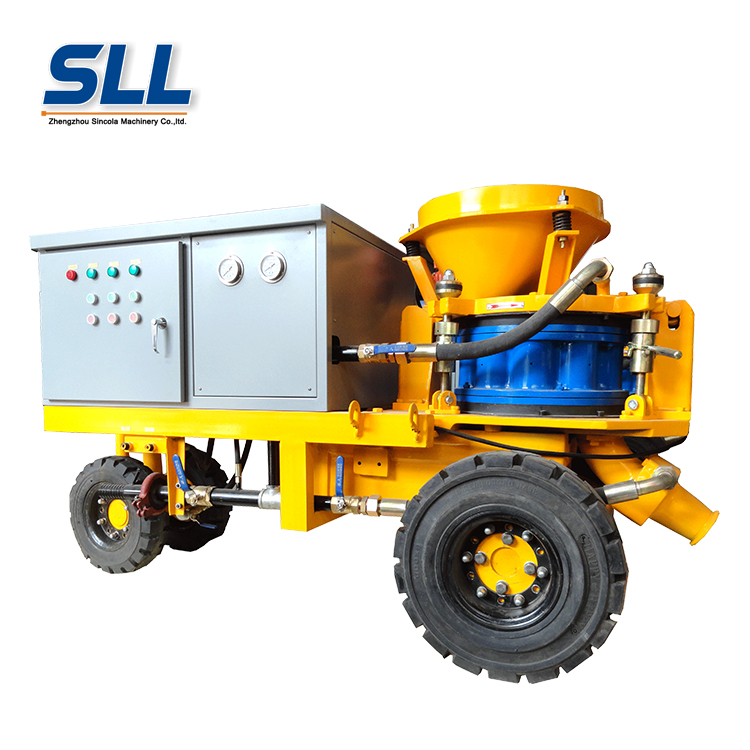 Construction machinery concrete spraying machine dry mix shotcrete gunite machine for tunnel