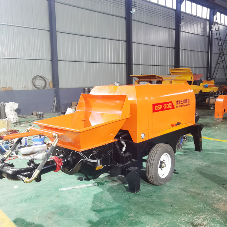 Concrete Wet Spraying Remote Control Stationary Portable Mobile Diesel Electric Hydraulic Trailer Mounted Mini Conveying Pumping Machine Cement Transfer Pump