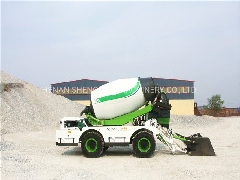 Automatic Loading Self-Feeding Cement Concrete Small Diesel Continuous Concrete Mixer in Russia Philippines Thailand