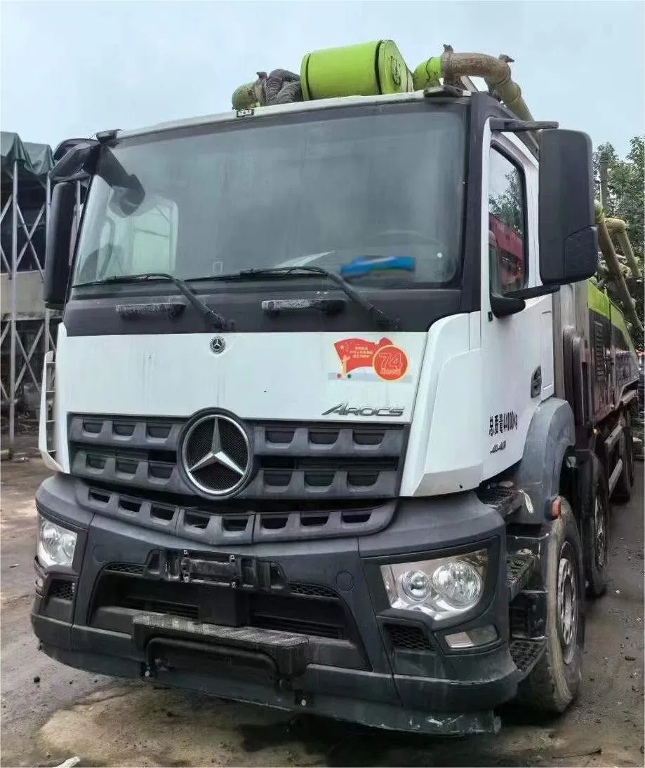 Benz Chassis 56m 59m 63m Sanny Used Truck-Mounted Concrete Pump Boom Pump