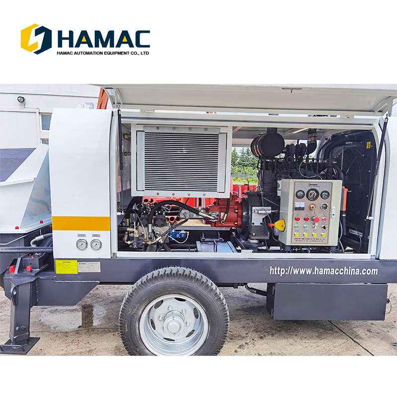 Small Hydraulic Double-Piston Concrete Pump / Concrete Grouting Machines