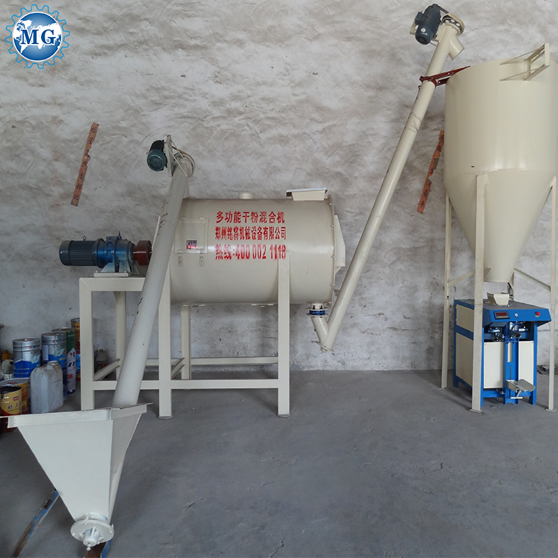 Factory Sale Dry Mix Powder Mortar Mixing Plant Wall Putty Sand Cement Mixer Machine Ceramic Tile Adhesive Production Line