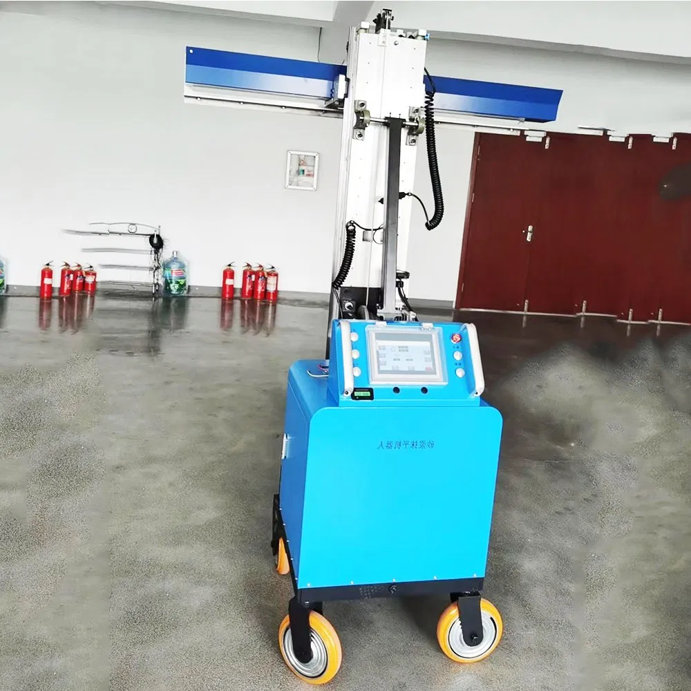 Indoor Collapsible Plastering Machine Automatic Mortar Sprayer Construction Cement Mortar Wall Spray Plastering Machine Automatic Diesel Mortar Spraying Machine